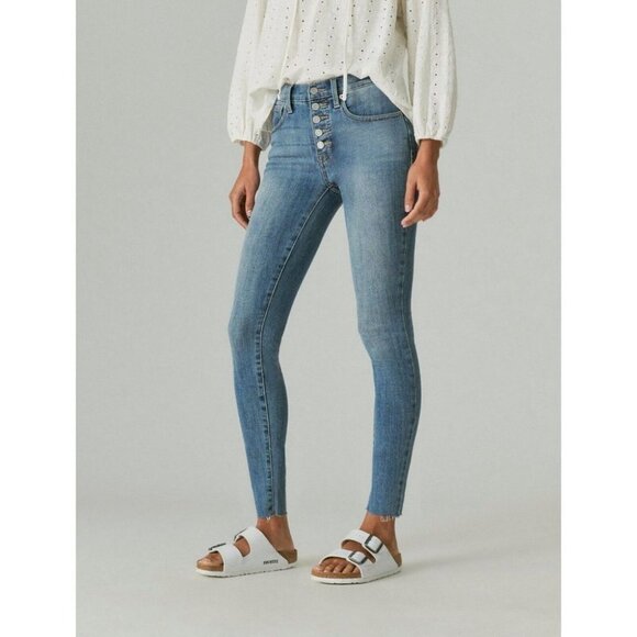 Lucky Brand Women's 16/33 Ankle High Rise Skinny Fit Jeans NWT $89.50 - Picture 5 of 7